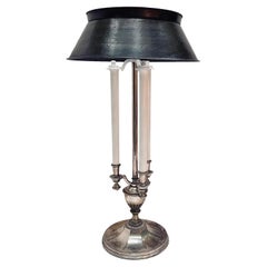 Vintage Silver Plated Boulliote Lamp 