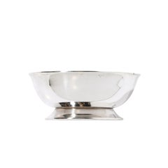 Cuenco plateado de D.W. Haber e Hijo NY