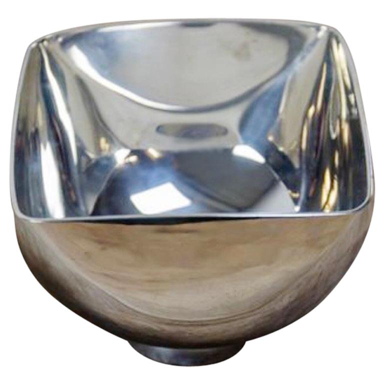 Silver Plated Bowl by Ward Bennett Design, 1960s