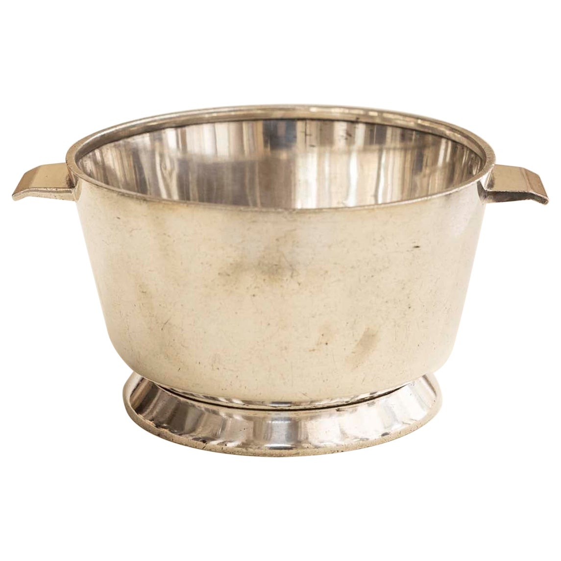 Silver plated bowl designed by Gio Ponti for Broggi, 1930s For Sale