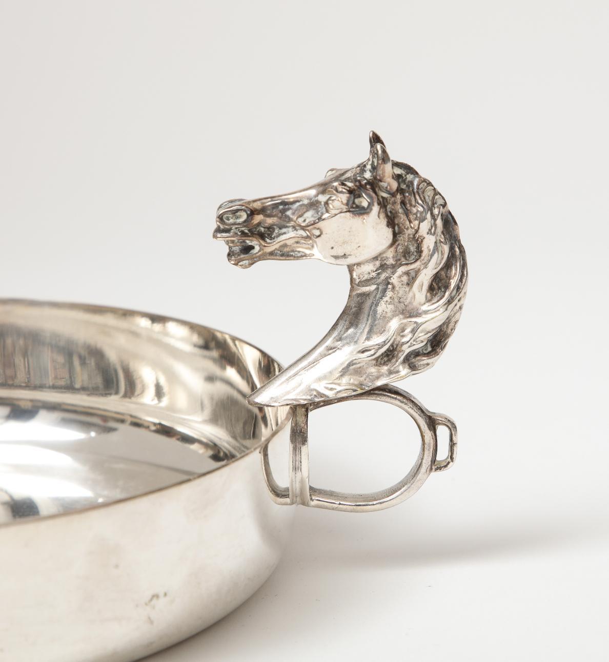 Argento Ciotola placcata in argento alla maniera di Hermes, Francia, 1950 ca. in vendita