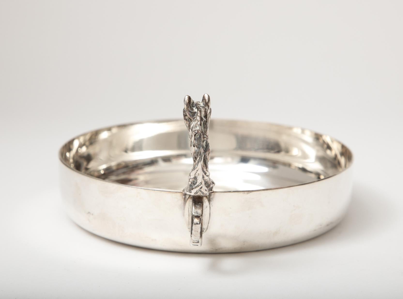 Ciotola placcata in argento alla maniera di Hermes, Francia, 1950 ca. in vendita 1