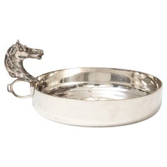 Silver Plated Bowl in the Manner of Hermes, France, c. 1950