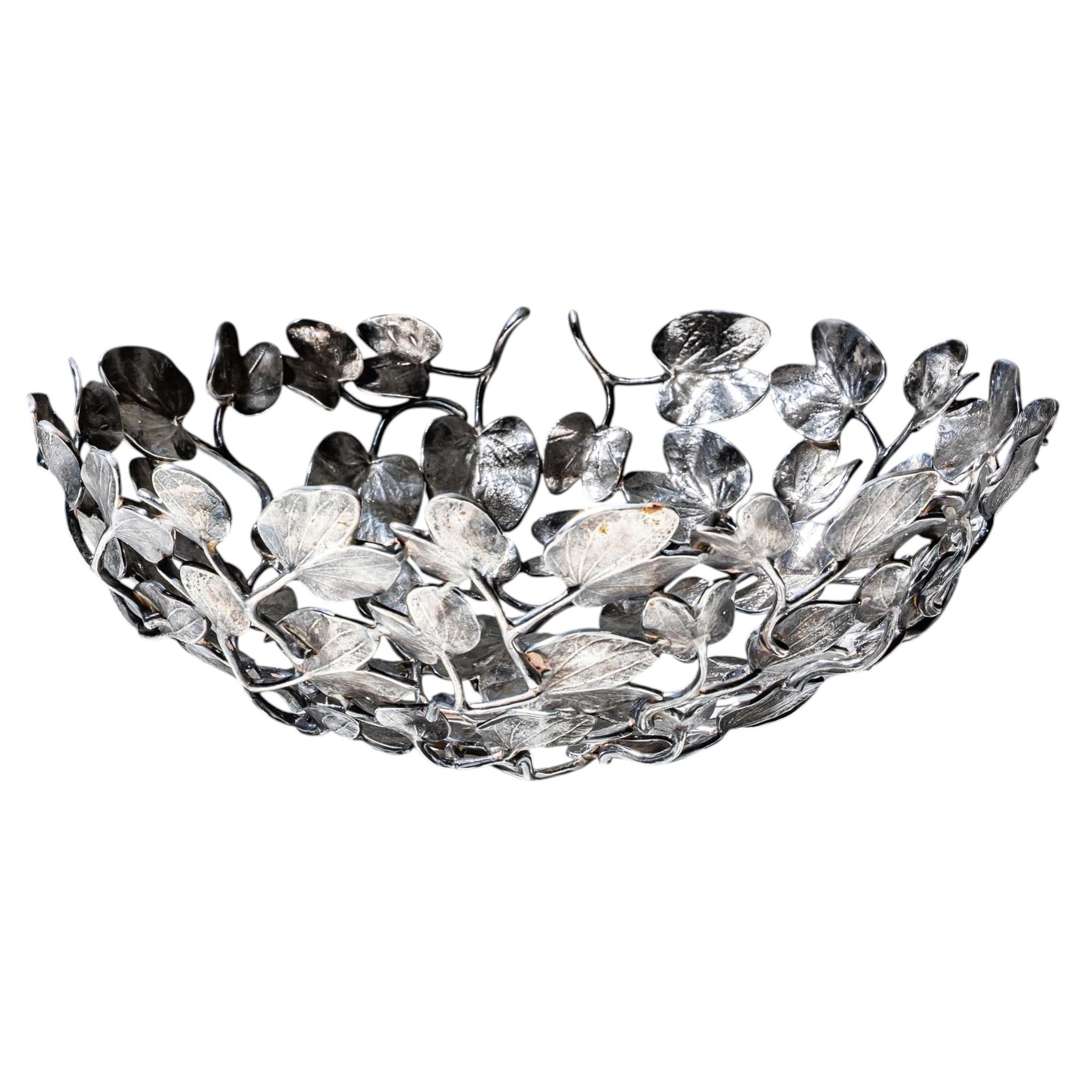Silver-Plated Bowl Model "Kachnar II" by Mann Singh (India, b. 1977) for Driade