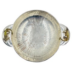 Silver Plated Bowl with Stone-Inlaid Lizard Handles by Wolmar Castillo
