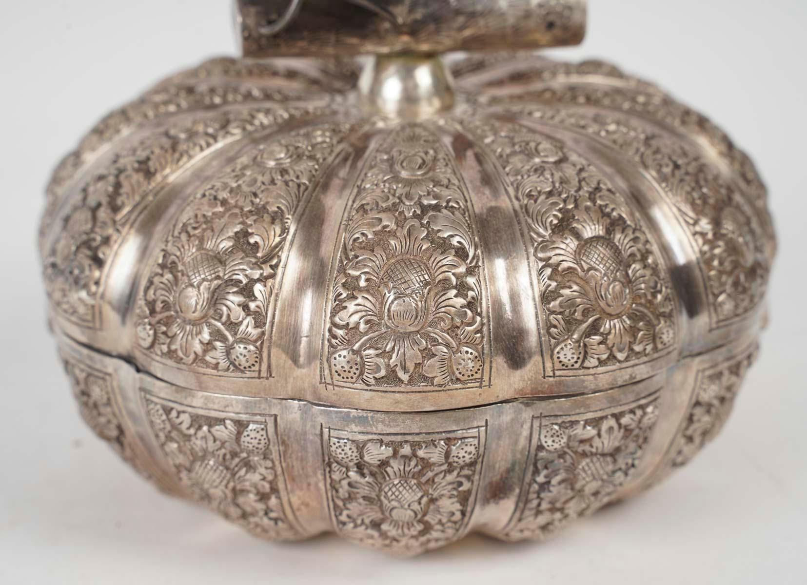 French Silver Plated Box, 19th Century, Napoleon III Period.
