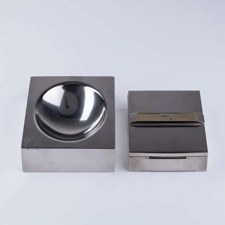 Silvered Silver Plated Box and Decorative 