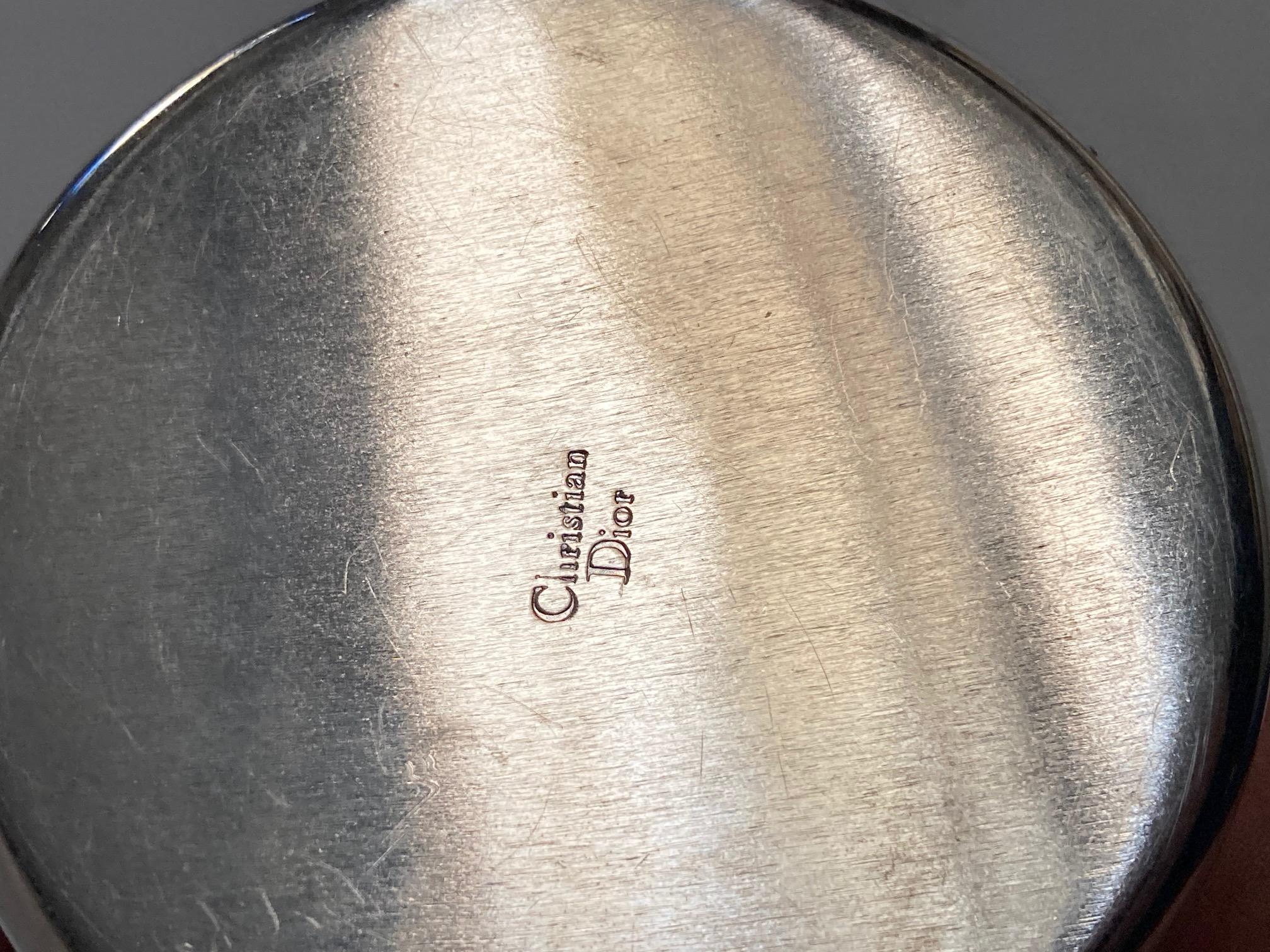 European Silver Plated Boxe Signed by Christian Dior