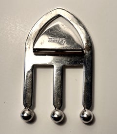 Silver Plated Brazilian Object for Money Clip Book Mark or Spoon Holder