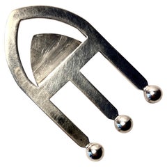 Silver Plated Brazilian Object for Money Clip Book Mark or Spoon Holder