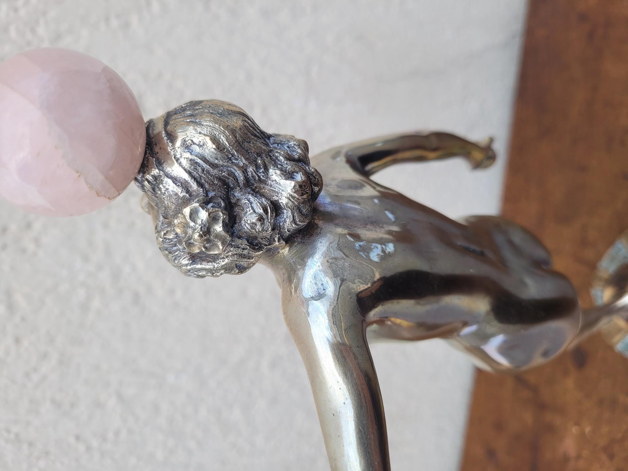 Ball and Ball in bronzo argentato, Art Déco, XX secolo in vendita 6
