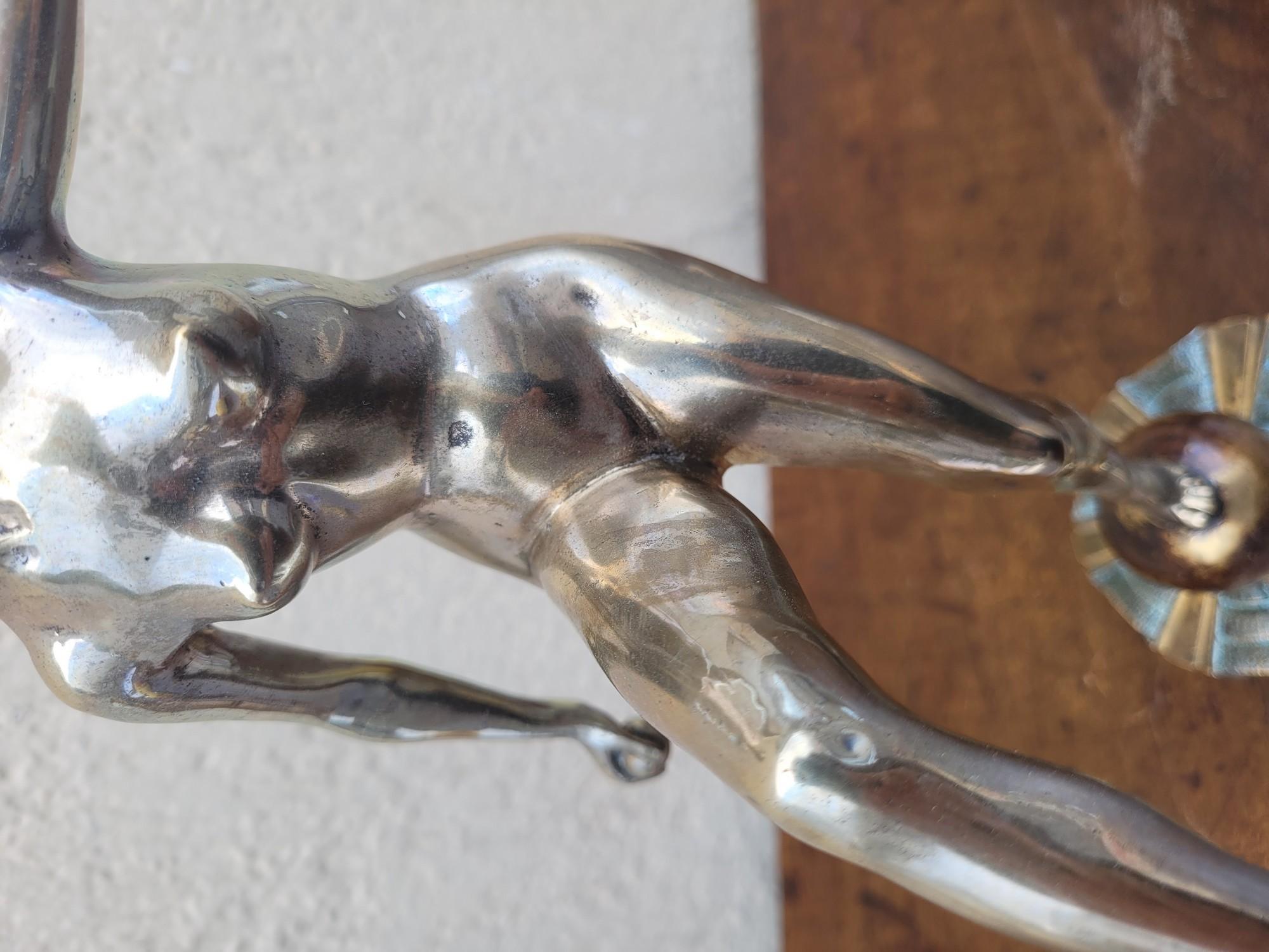 Ball and Ball in bronzo argentato, Art Déco, XX secolo in vendita 8