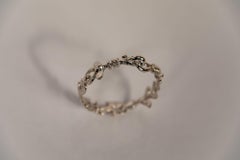 Silver Plated Bronze "Hook" Bracelet by Franck Evennou, France, 2018