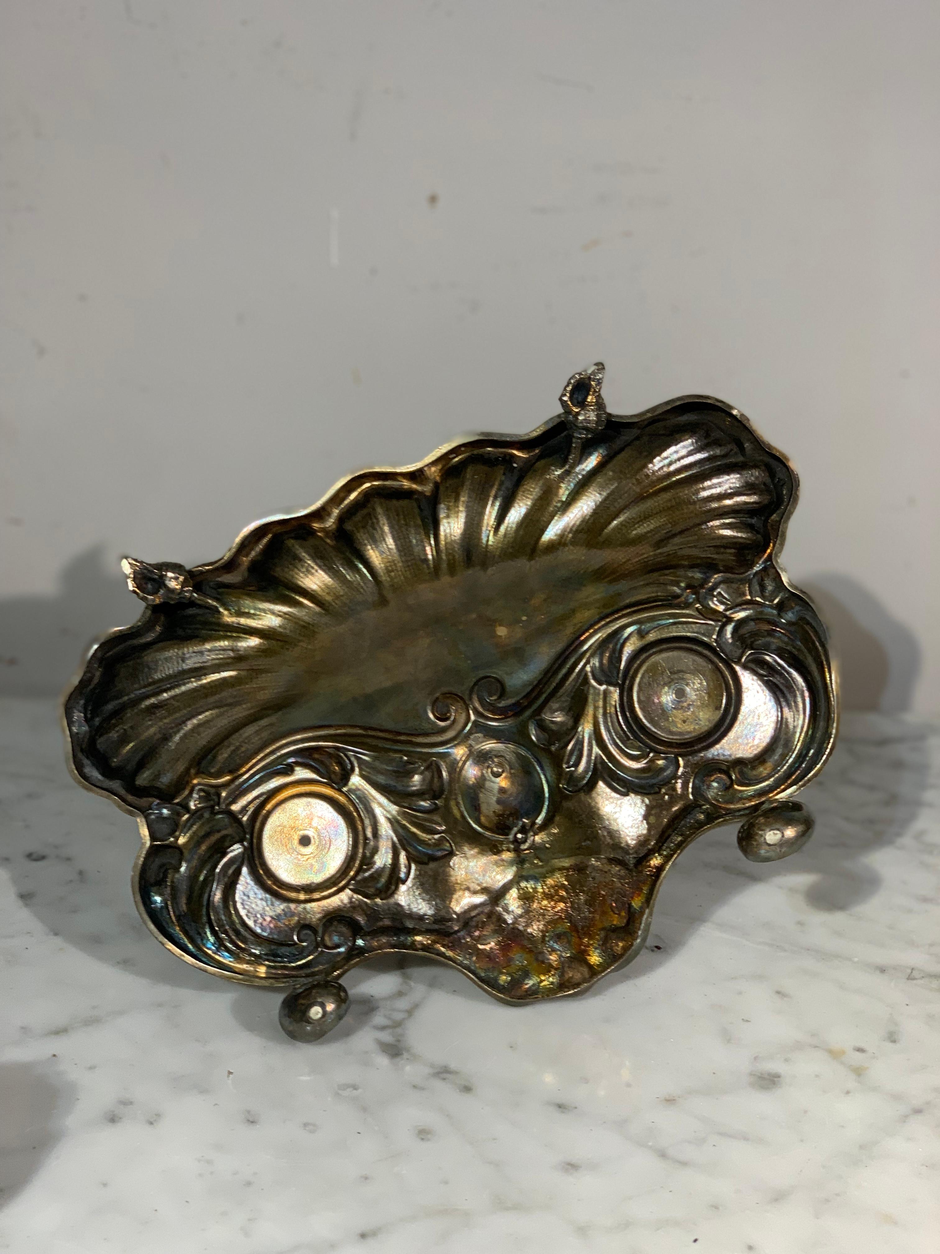 Silver Plated Bronze Inwell, Charles X For Sale 10