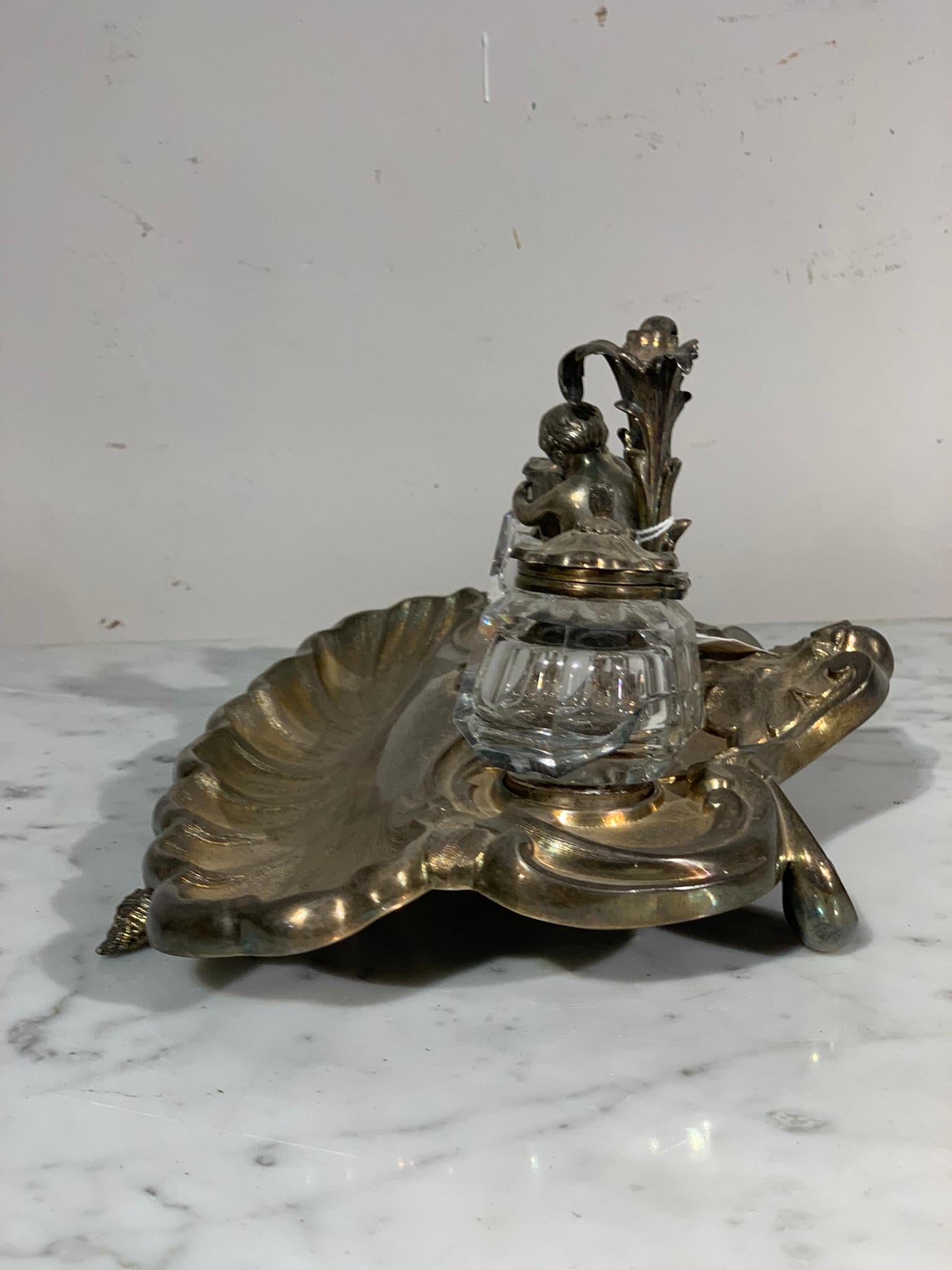 Versilbertes Bronze-Infass, Charles X (19. Jahrhundert) im Angebot