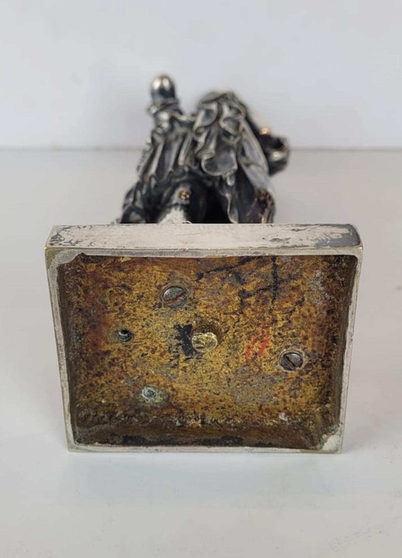 Silver-Plated Bronze Sculpture Representing Diane De Gabie For Sale 4
