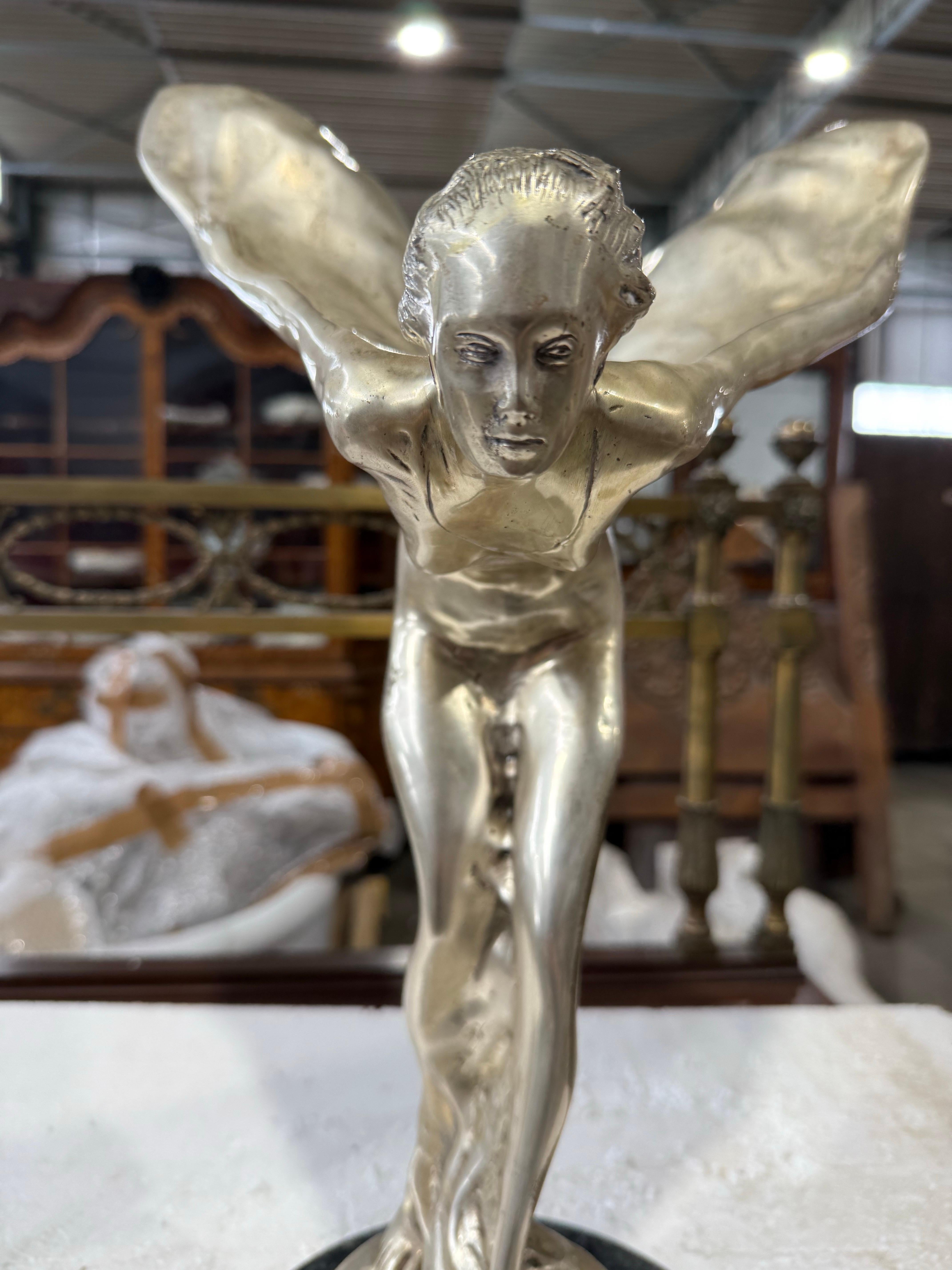 Europeo Scultura in bronzo placcato argento 