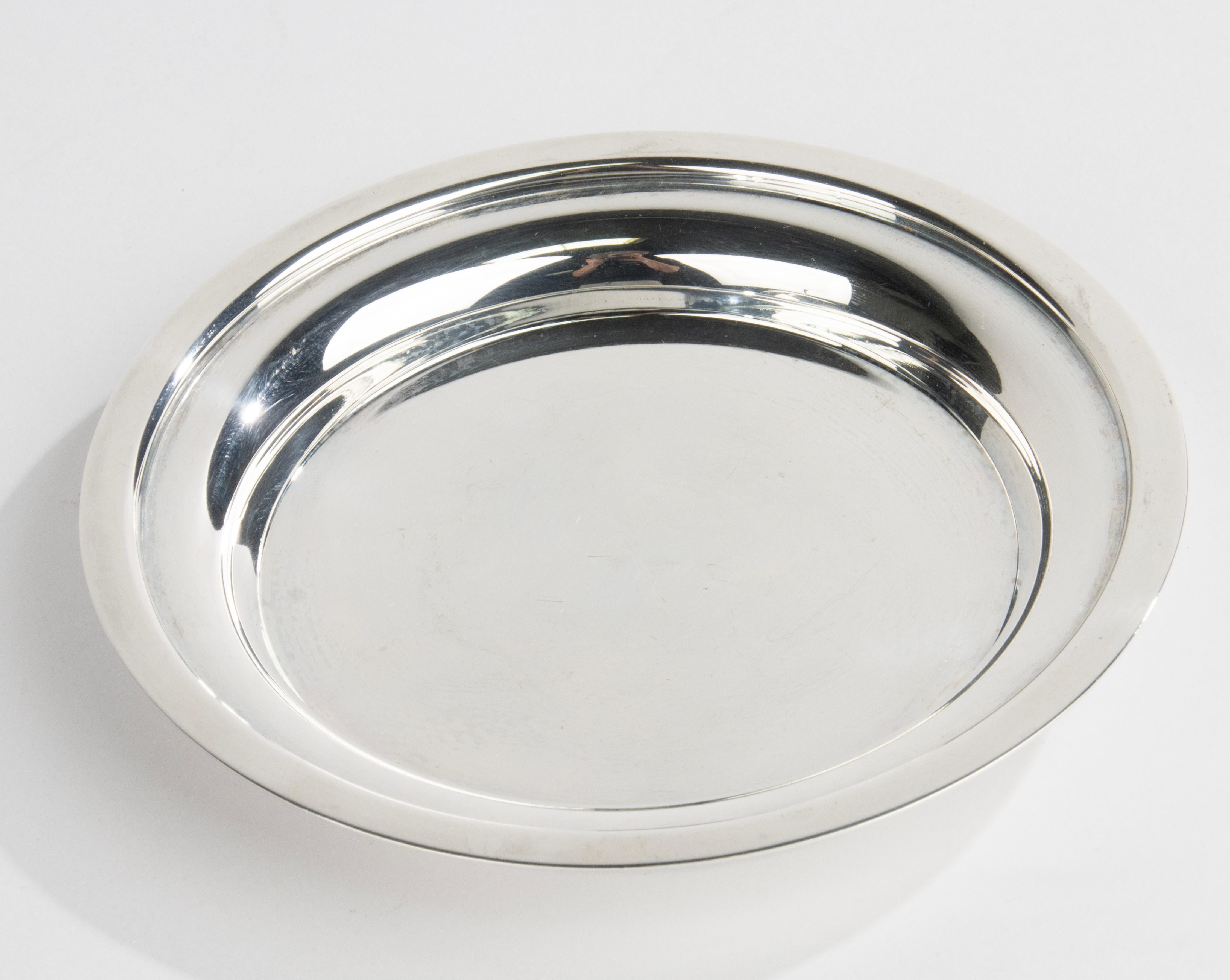 Mantequera plateada - Manzana - Christofle Francia Chapado en plata en venta