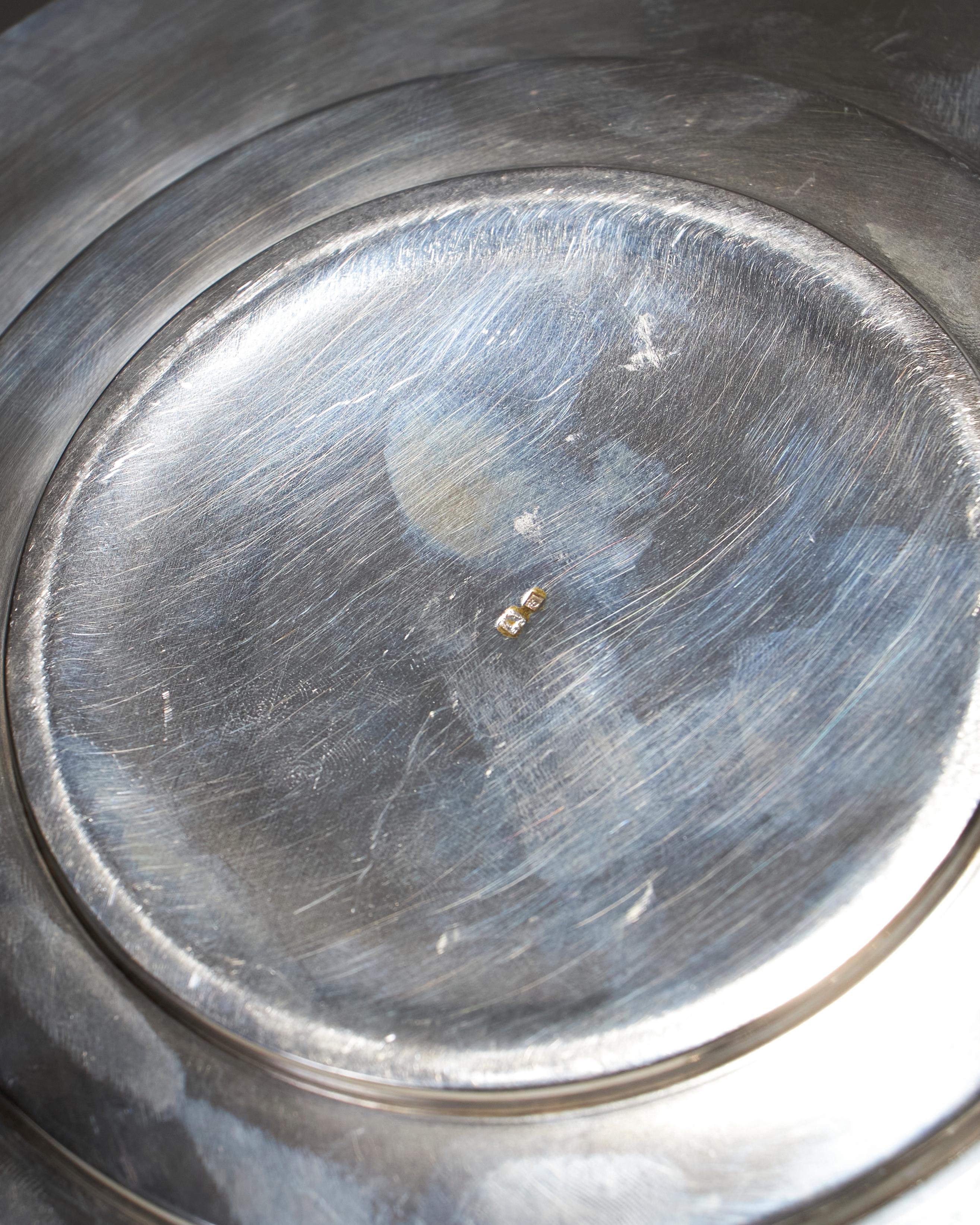 Plat à beurre plaqué argent, Christofle. en vente 2