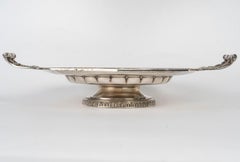 Silver-Plated Cake Server, Napoleon III Period, 19th Century.