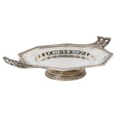 Silver-Plated Cake Server, Napoleon III Period, 19th Century.