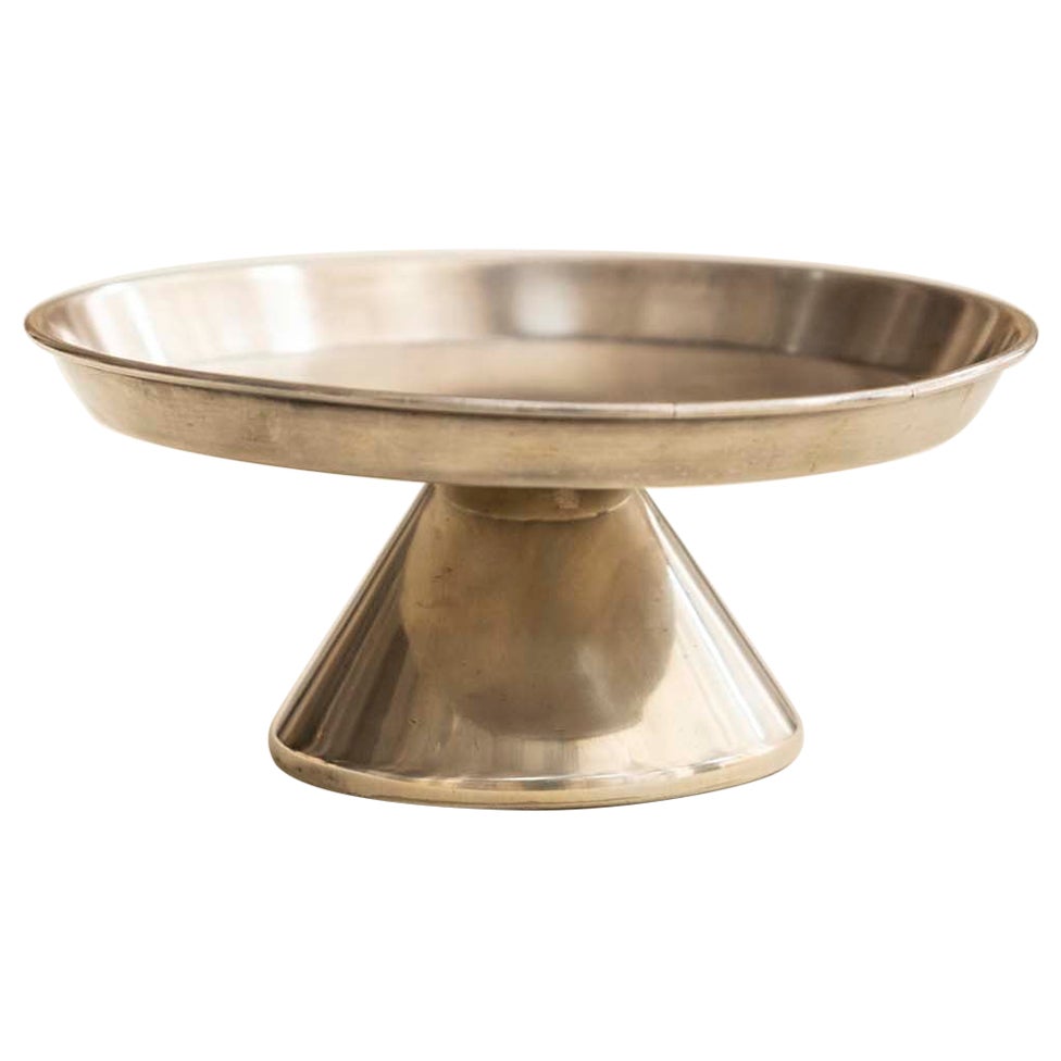 Silver-plated cake stand designed by Gio Ponti for Arthur Krupp