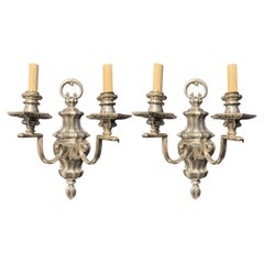 1900 Caldwell Silver Plated Sconces