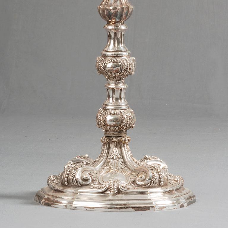 silver candleabra