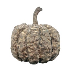 Silver Plated Cast Pumpkin Table Ornament