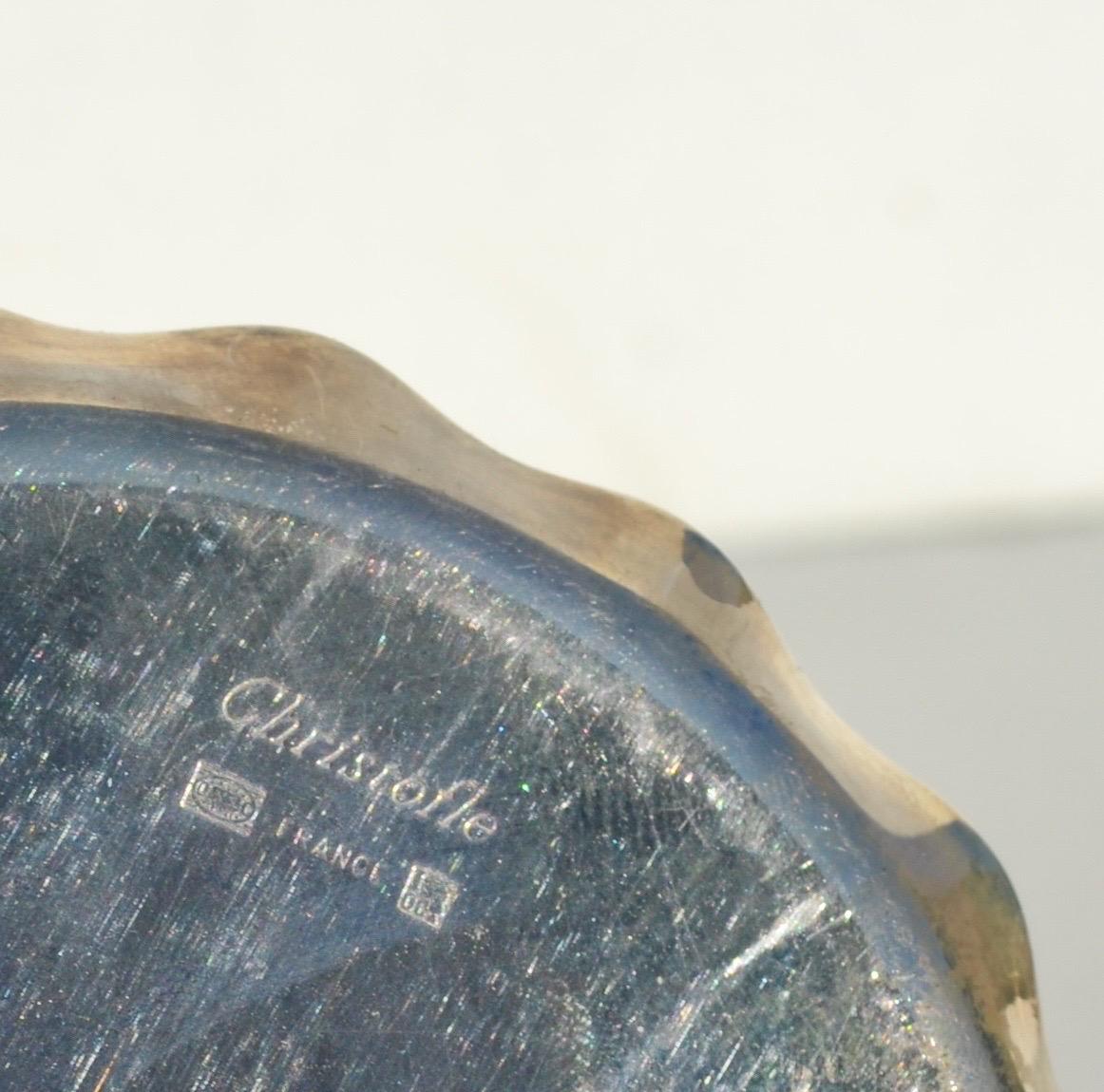 Versilberte Auffangschale von Christofle, Frankreich, um 1970 (Ende des 20. Jahrhunderts) im Angebot