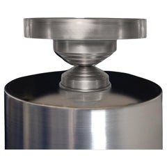 A Silver Plated Centerpiece Pedestal, Sculptural Italian Design, 2020s - Set of 8