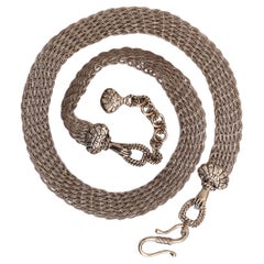 Ceinture à chaîne argentée