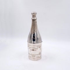 Silver plated champagne bottle by Parks of London