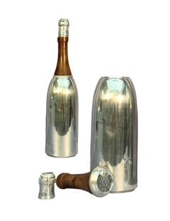 Versilberter Cocktail Shaker für Champagnerflaschen von James Deakin & Sons