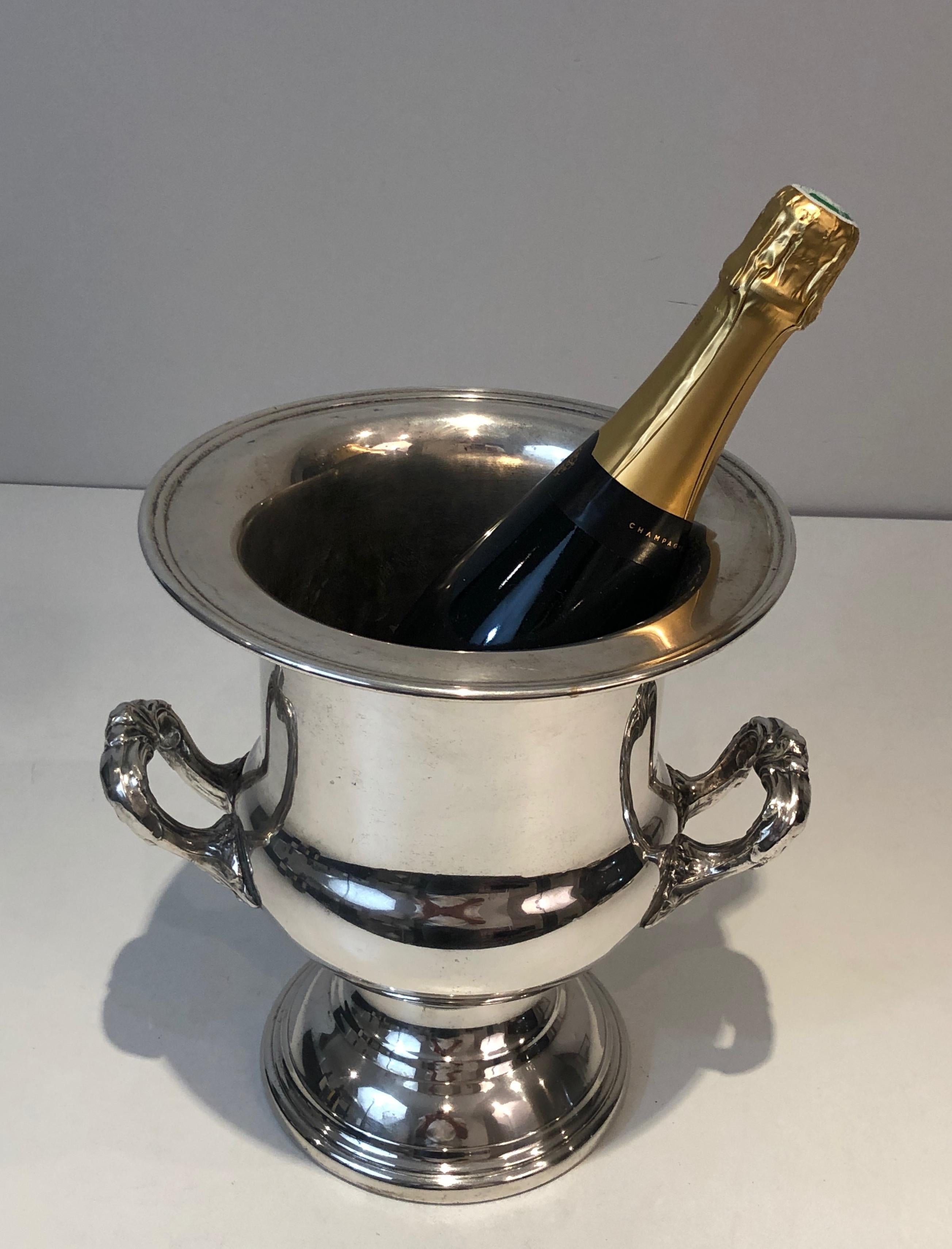 Silver Plated Champagne Bucket, French, Circa 1900 For Sale 7