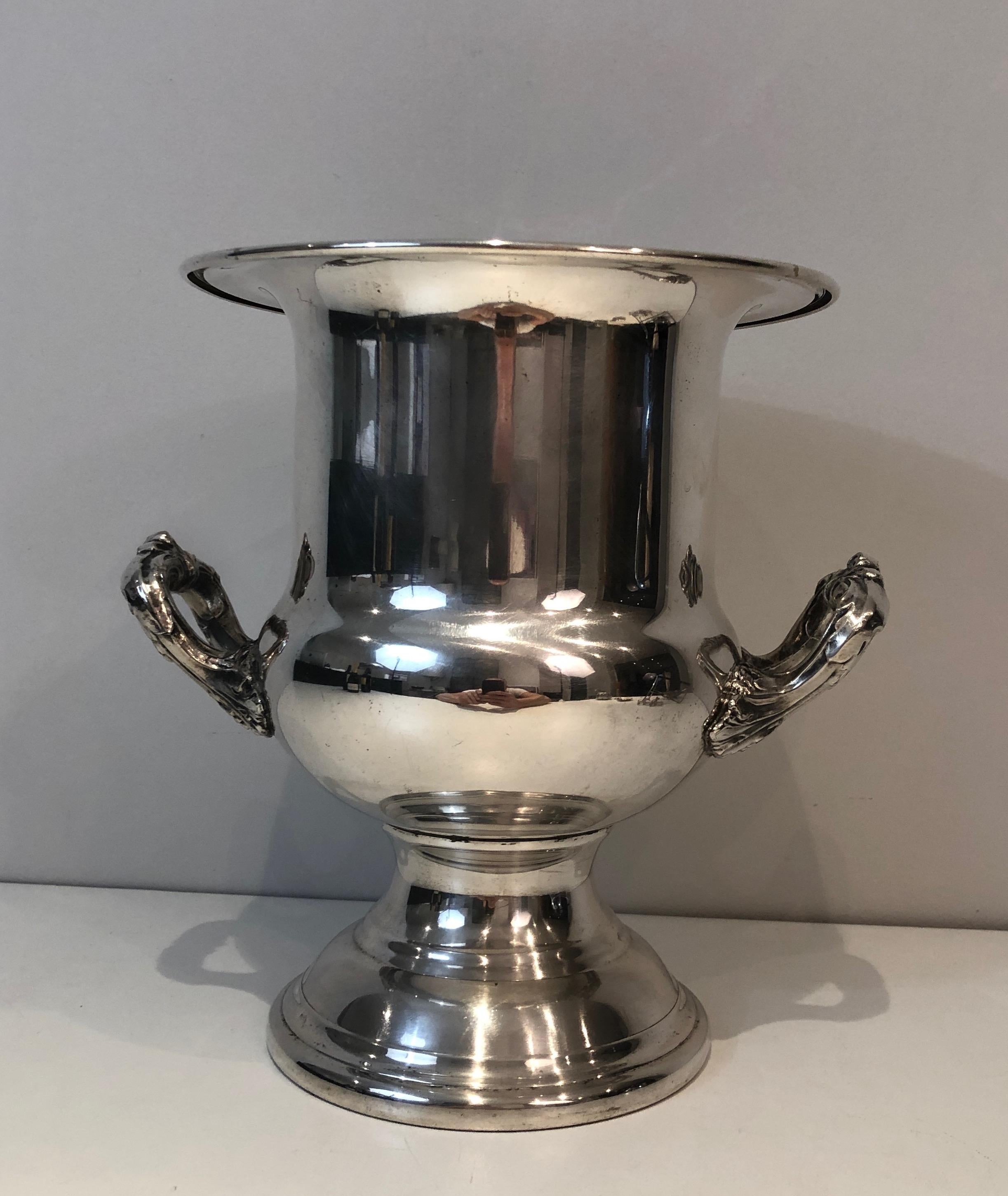 Silver Plated Champagne Bucket, French, Circa 1900 For Sale 8