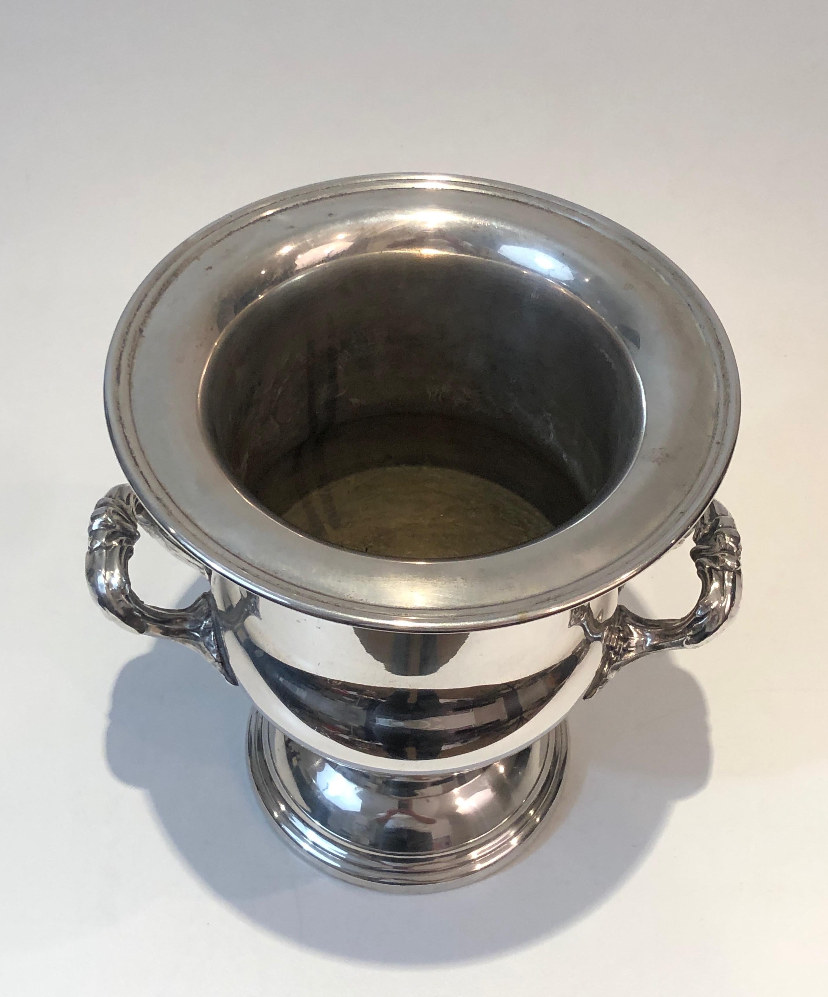 Silver Plated Champagne Bucket, French, Circa 1900 For Sale 10