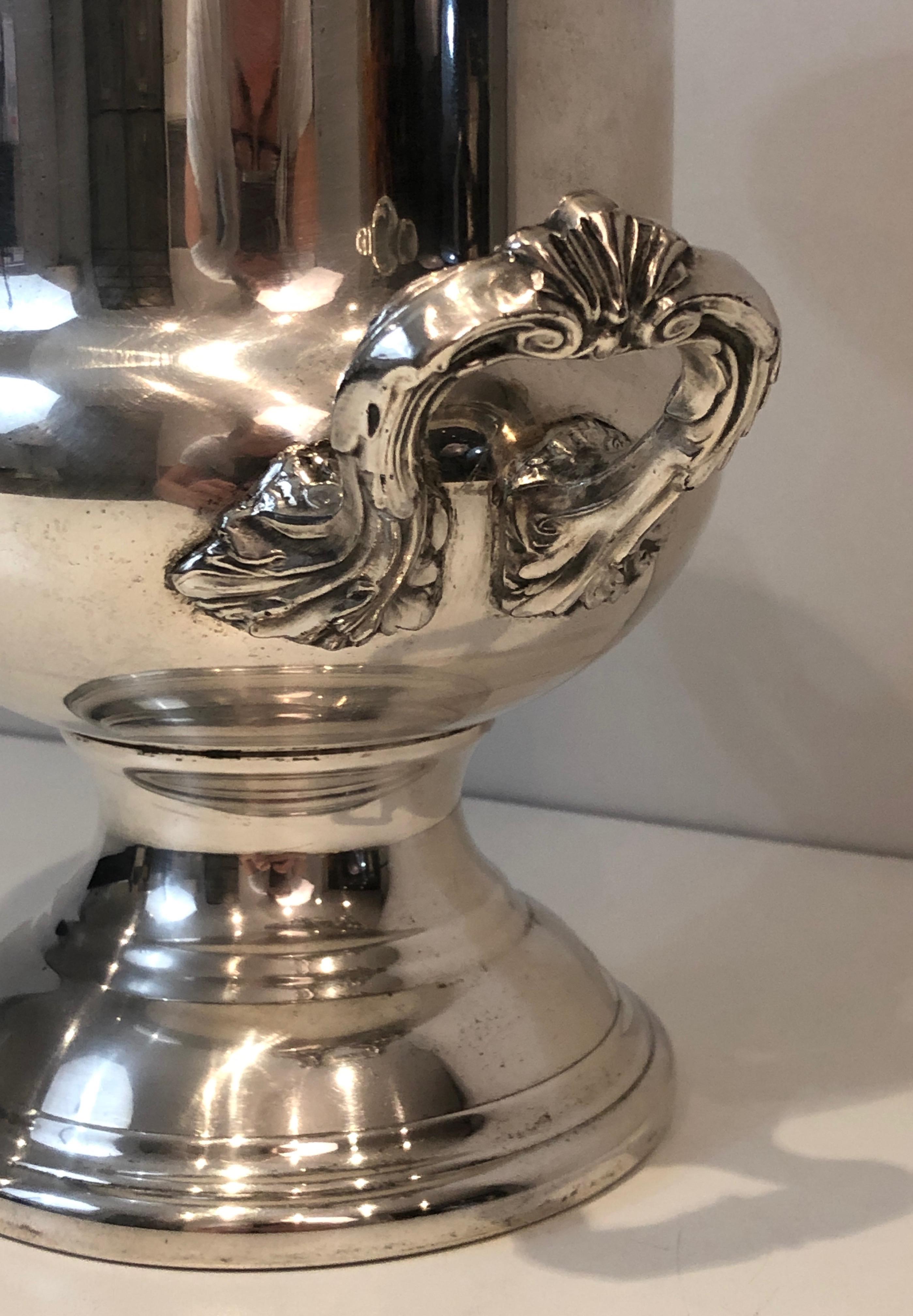 Silver Plated Champagne Bucket, French, Circa 1900 For Sale 1
