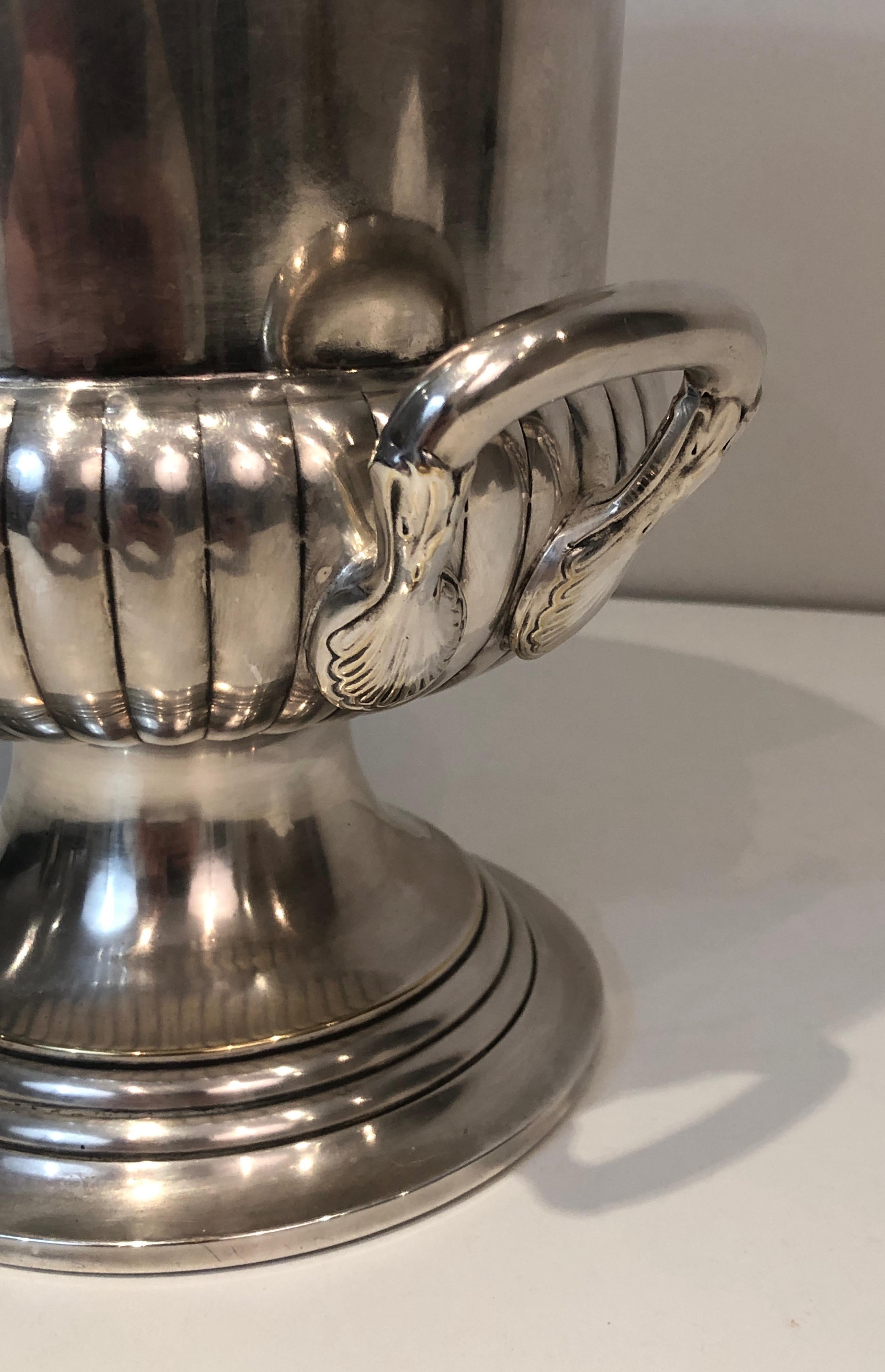 Silver Plated Champagne Bucket, French, Circa 1900 In Good Condition In Marcq-en-Barœul, Hauts-de-France
