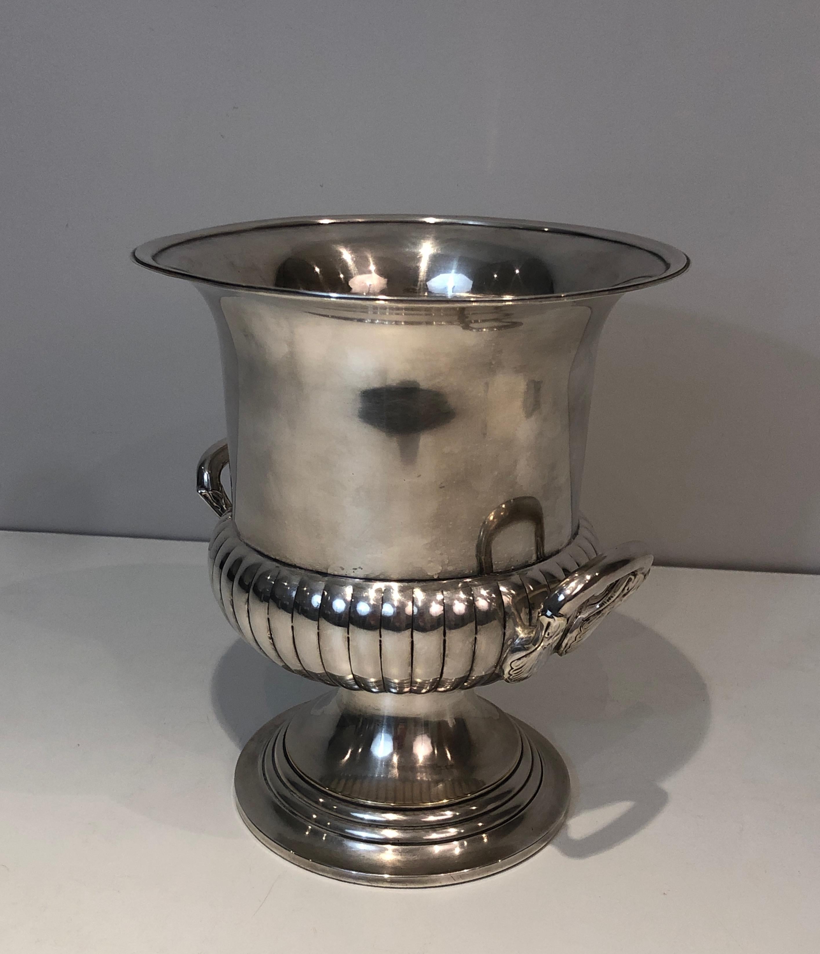 Early 20th Century Silver Plated Champagne Bucket, French, Circa 1900