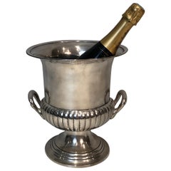 Seau à champagne en métal argenté, français, vers 1900