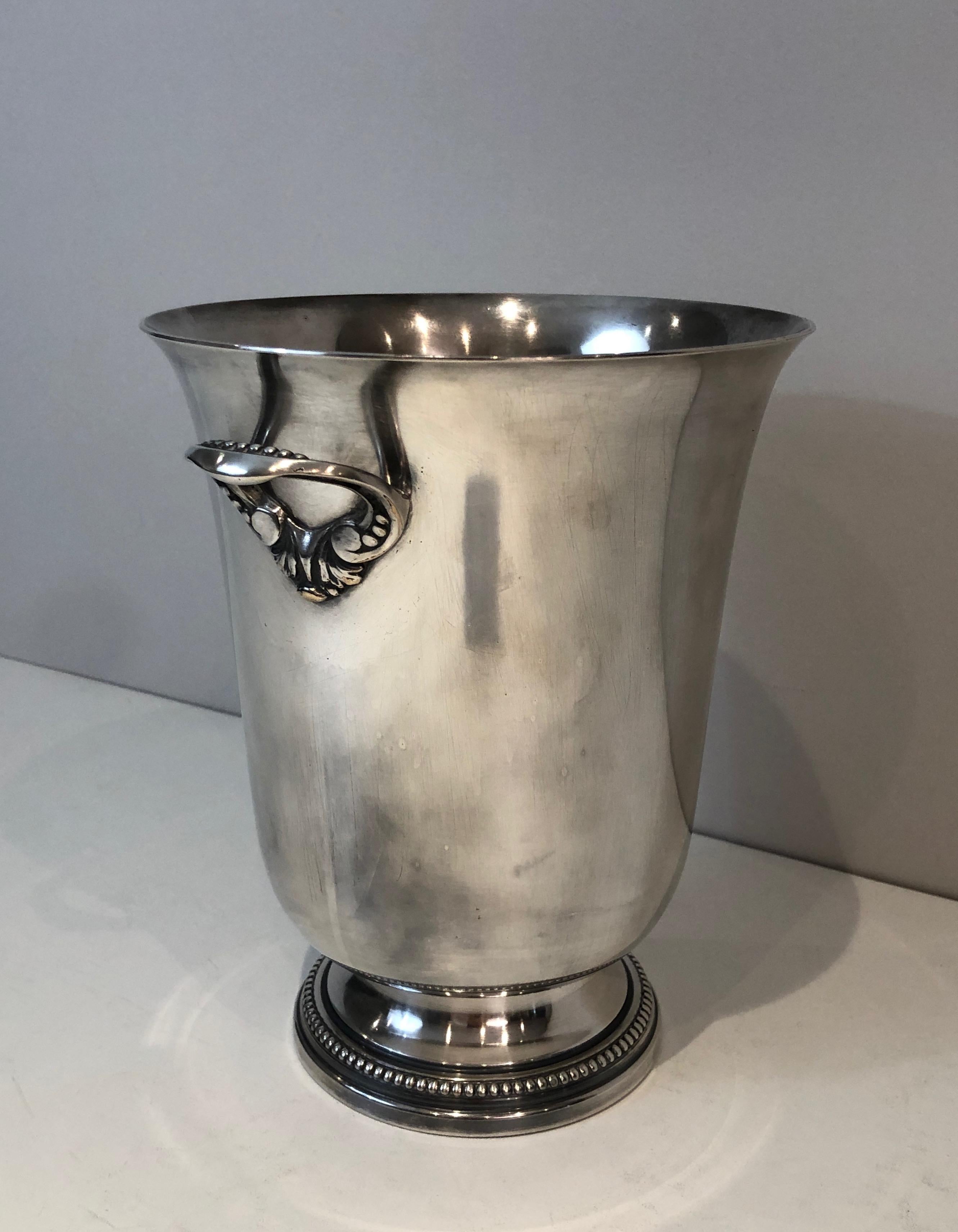 Silver Plated Champagne Bucket, French, Circa 1930 For Sale 5
