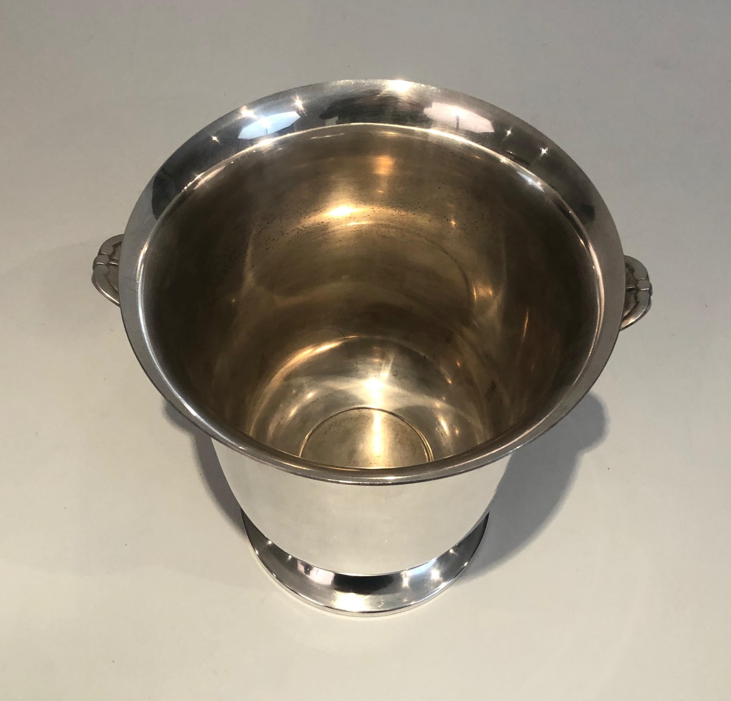 Silver Plated Champagne Bucket, French, Circa 1930 For Sale 5