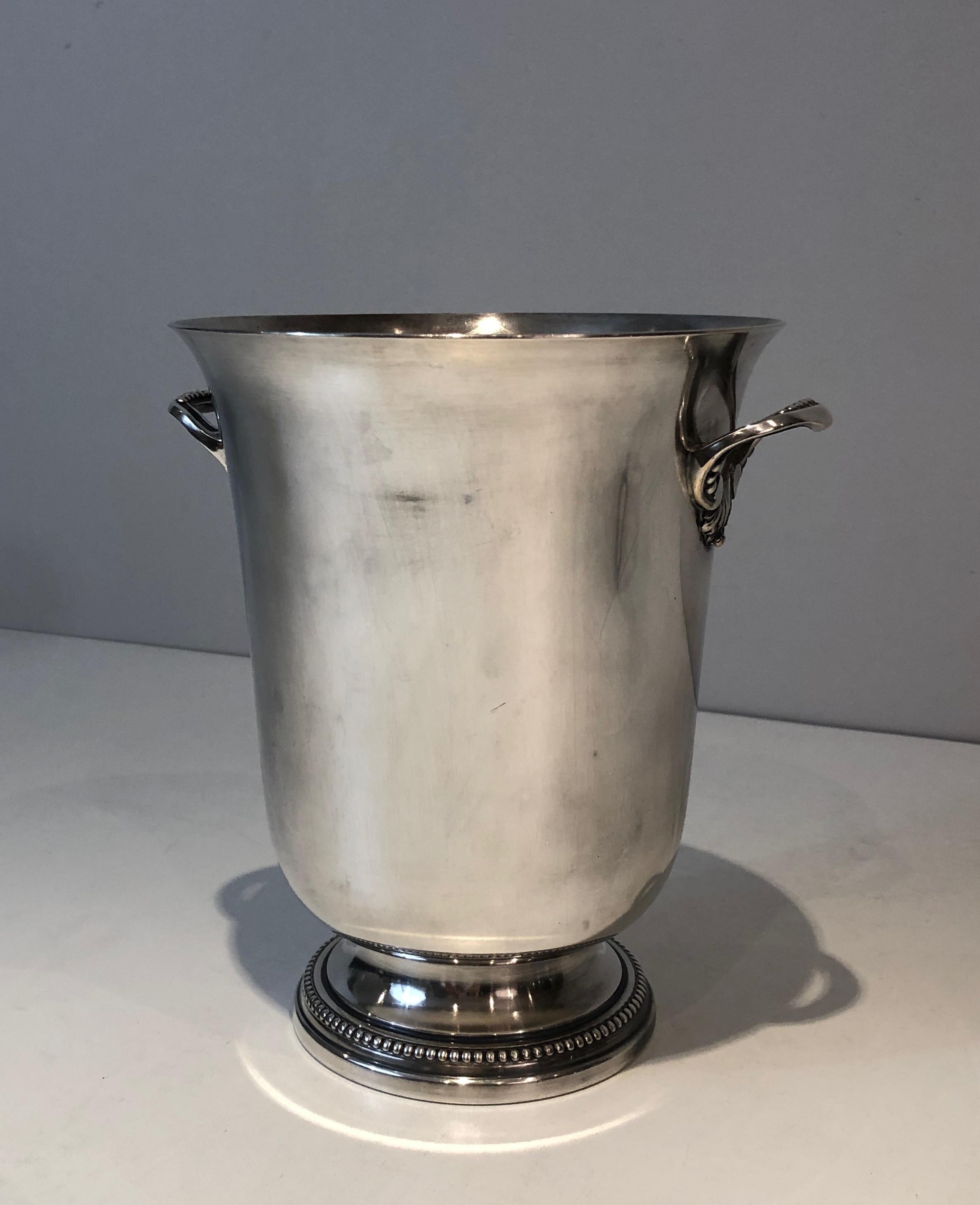 Silver Plated Champagne Bucket, French, Circa 1930 For Sale 6