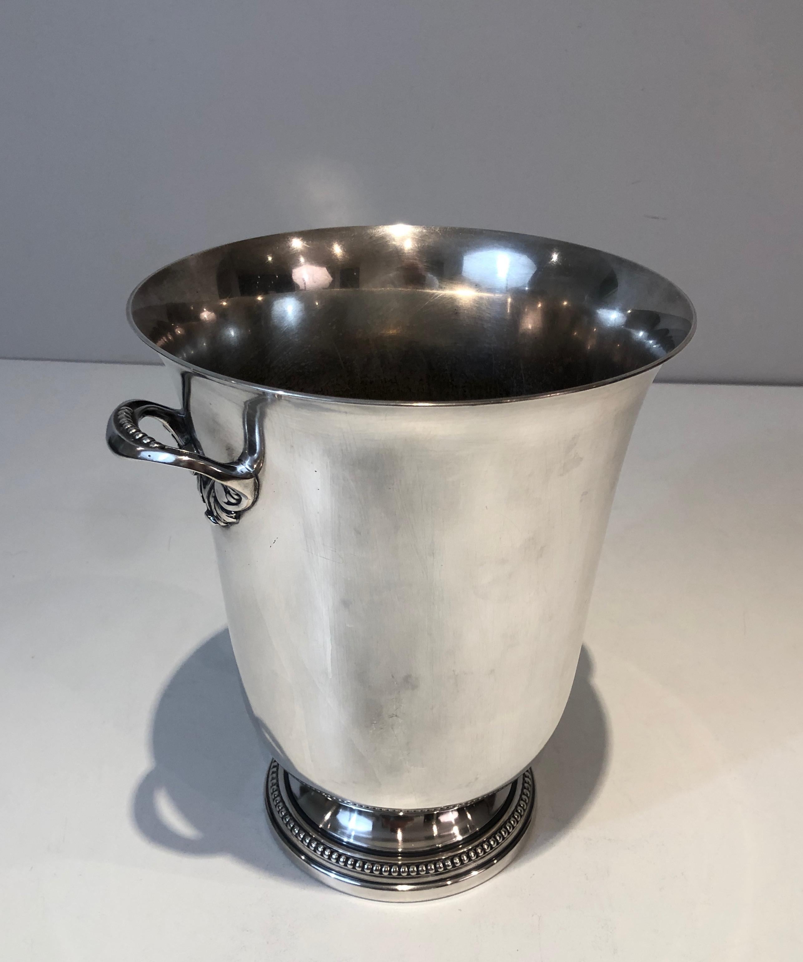 Silver Plated Champagne Bucket, French, Circa 1930 For Sale 7