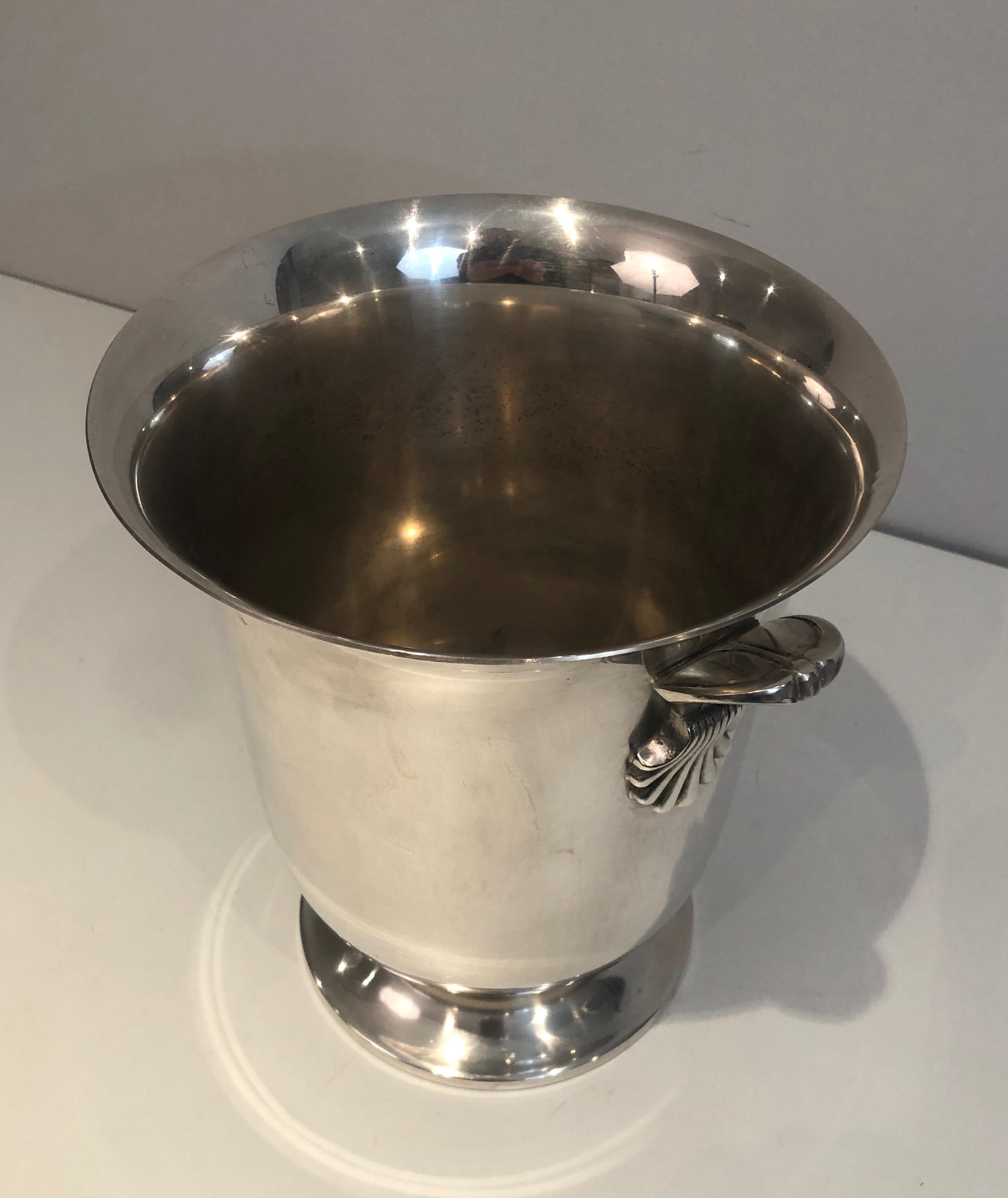 Silver Plated Champagne Bucket, French, Circa 1930 For Sale 8