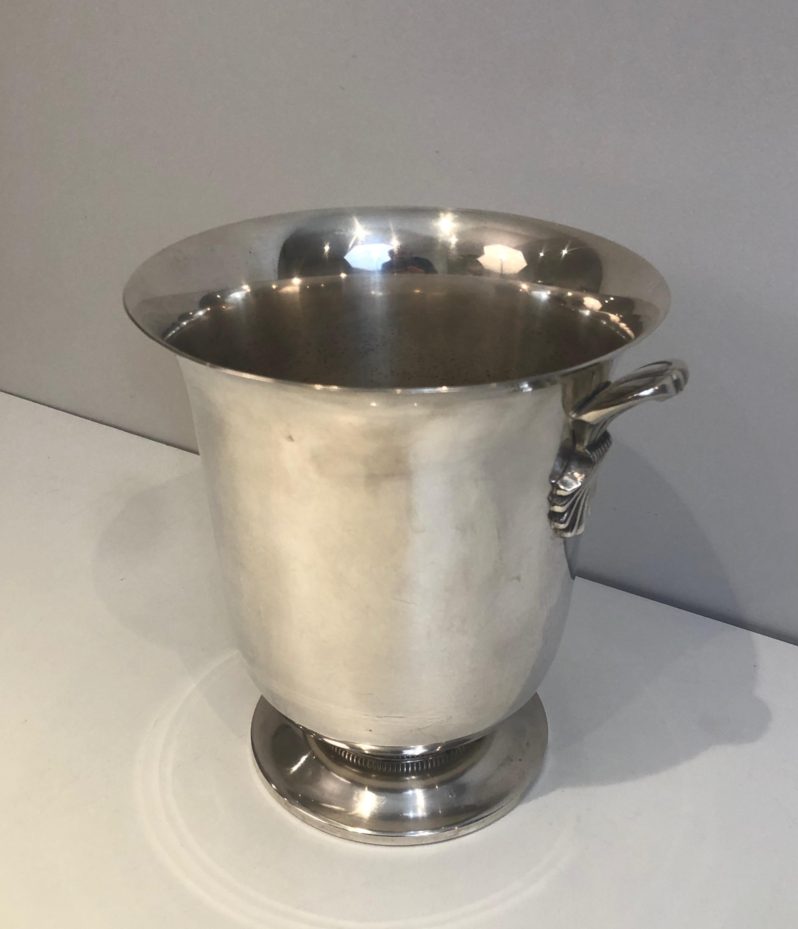 Silver Plated Champagne Bucket, French, Circa 1930 For Sale 10