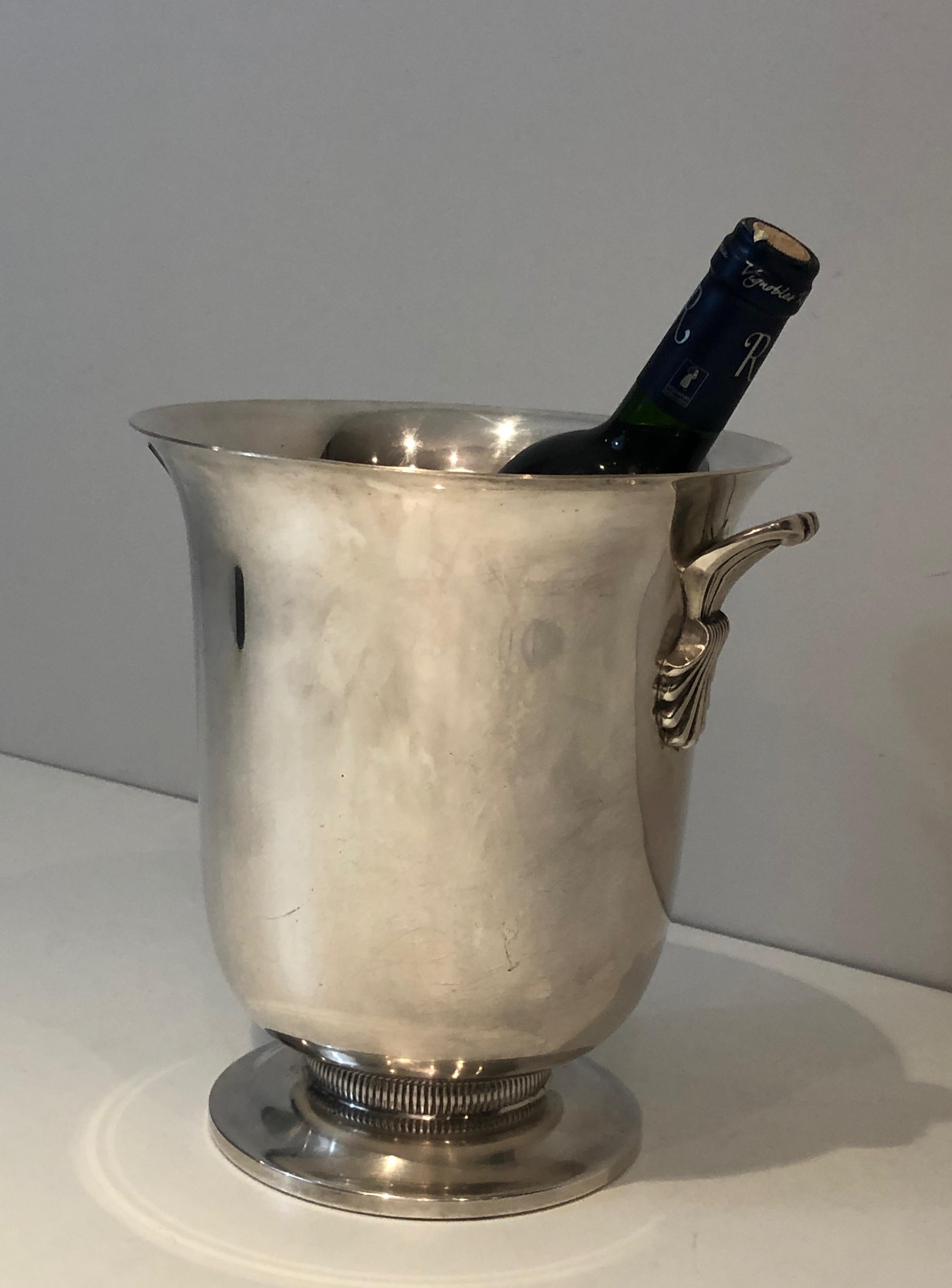 Silver Plated Champagne Bucket, French, Circa 1930 For Sale 11
