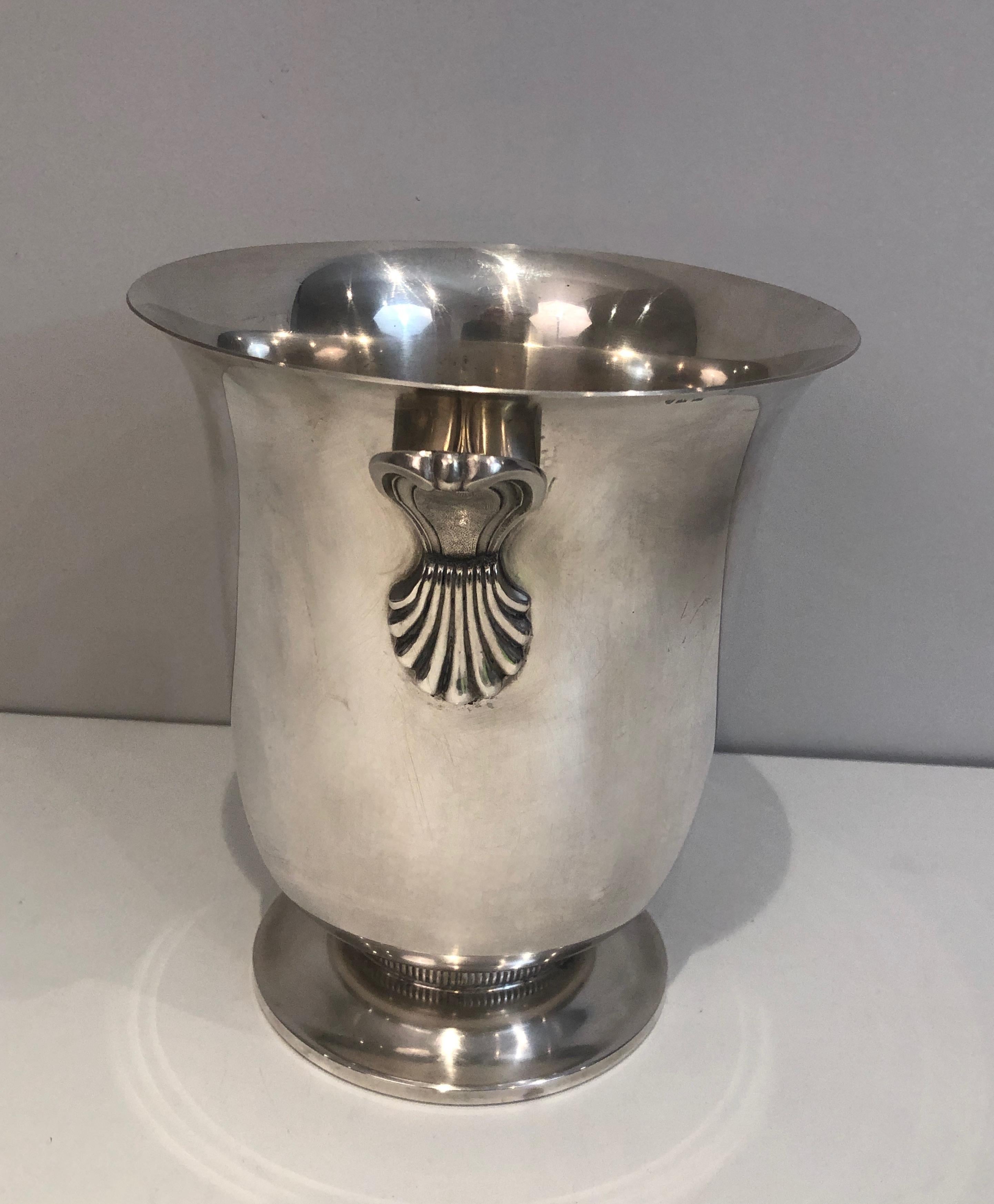 Mid-20th Century Silver Plated Champagne Bucket, French, Circa 1930 For Sale