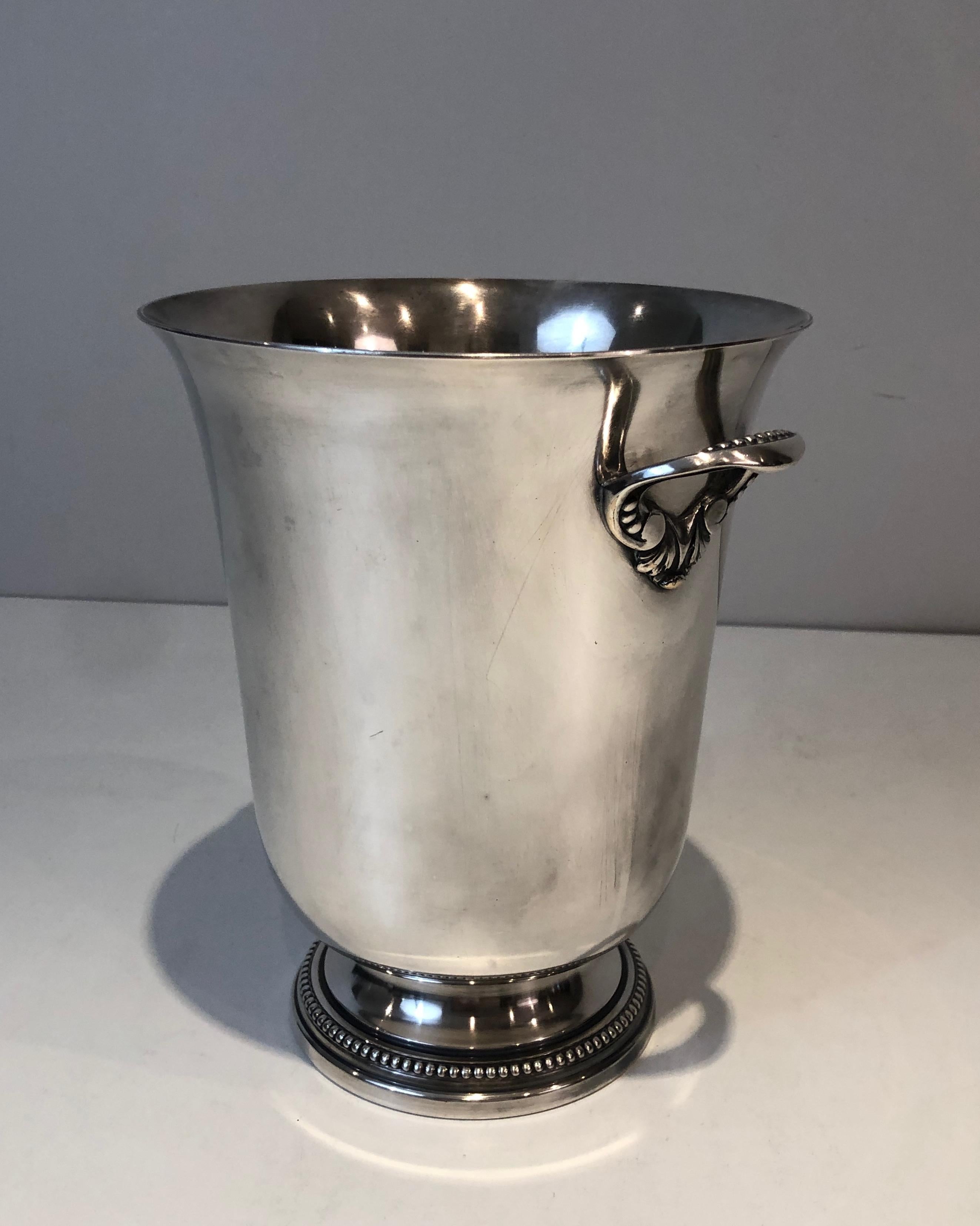 Silver Plated Champagne Bucket, French, Circa 1930 For Sale 1